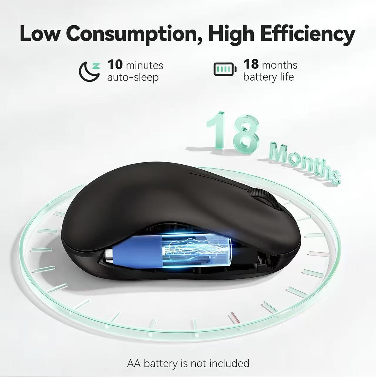 Wireless Mouse for Laptop for PC, Chromebook, Mac - Blue